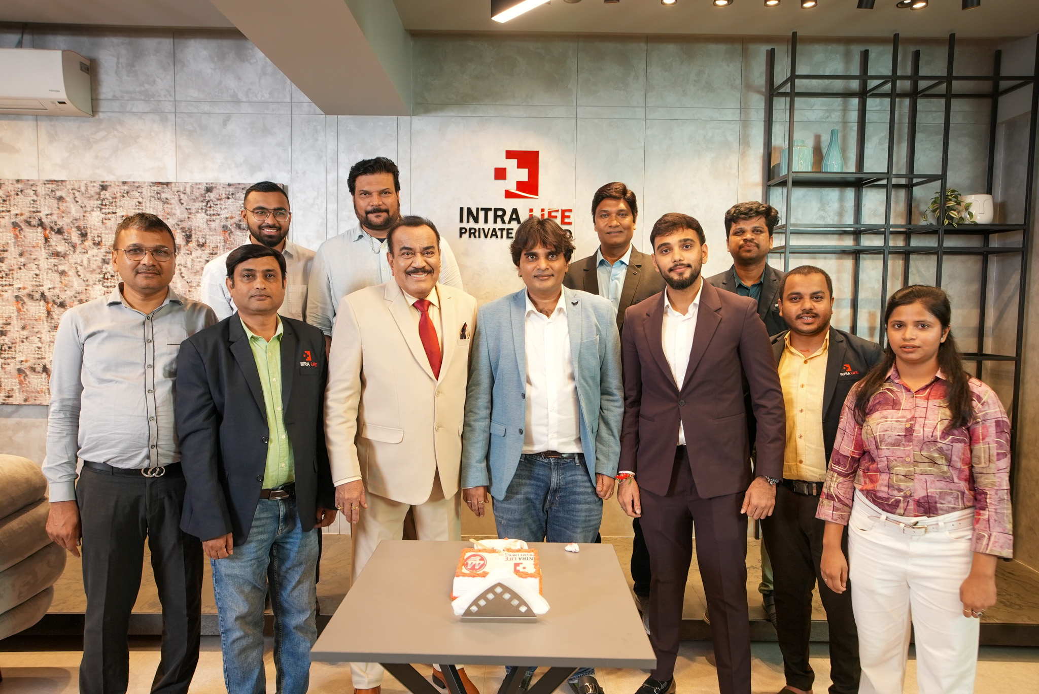 In an exciting event that thrilled both fans and the Intra Life family, the iconic trio—Shivaji Satam, Dayanand Shetty, and Aditya Srivastava—visited the heart of Intra Life!