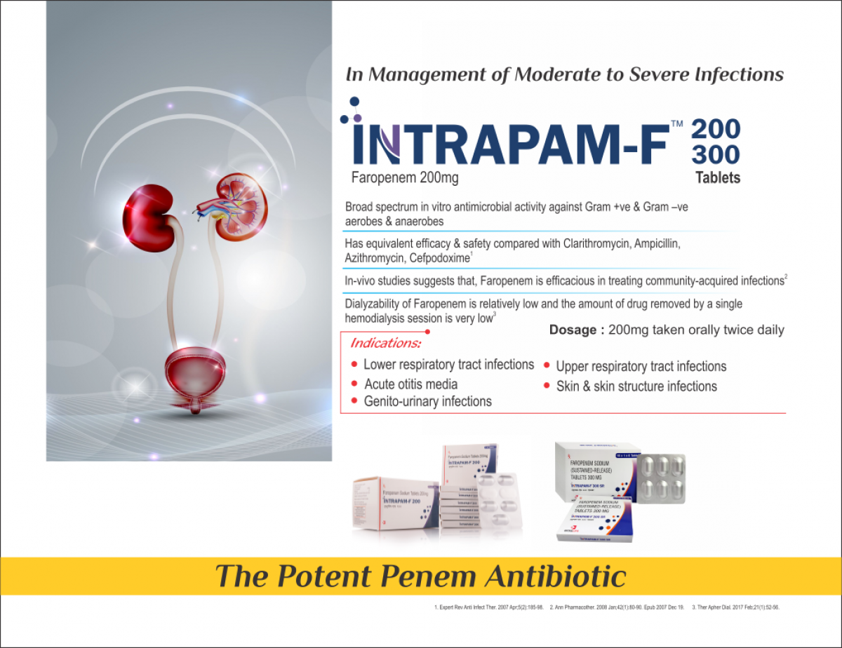 INTRAPAM-F 200 - Faropenem 200mg | Intralife Pharmaceuticals - thumbnail 2
