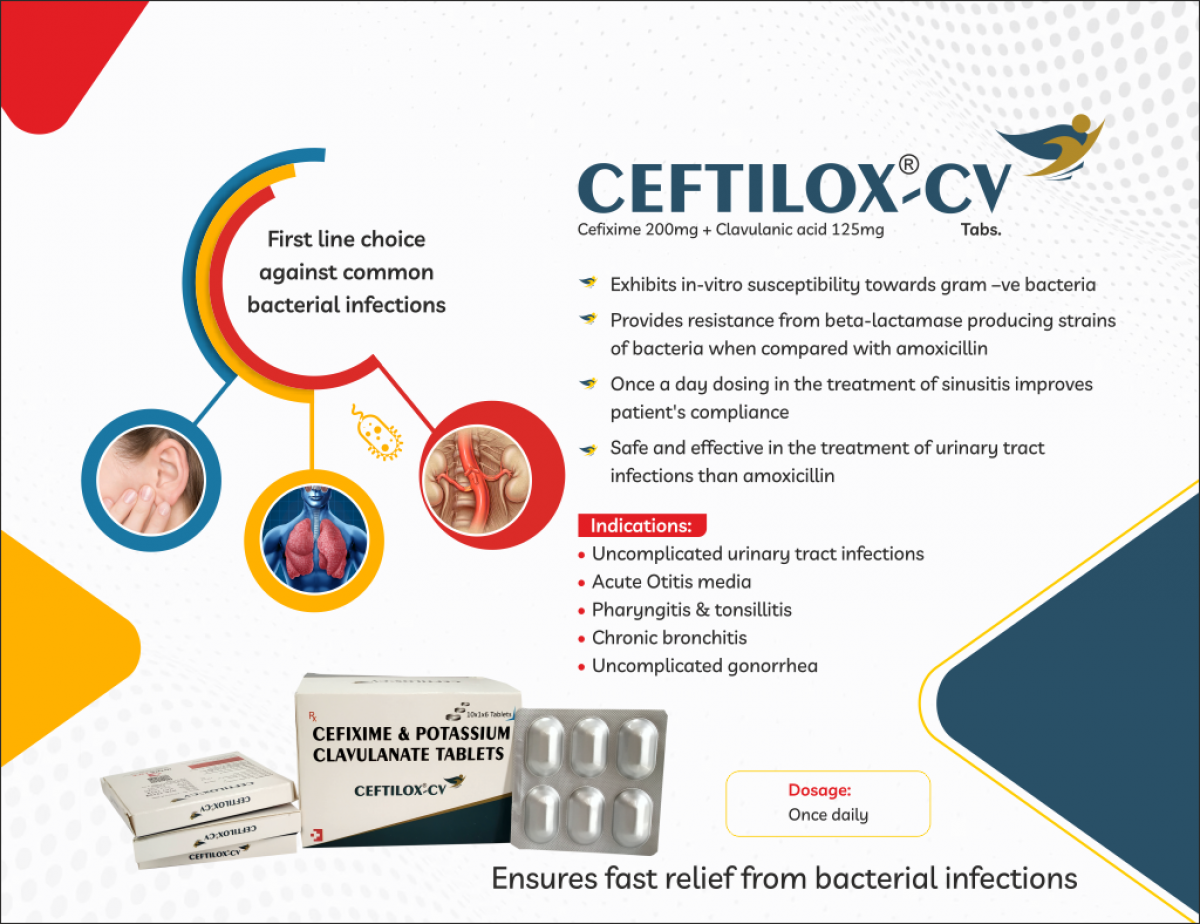 CEFTILOX-CV - Cefixime 50 mg + Clavulanic Acid 31.125mg(with WFi) | Intralife Pharmaceuticals - thumbnail 2
