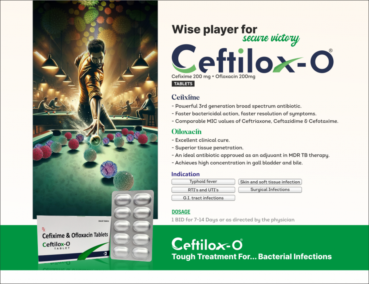 CEFTILOX-O - Cefixime 200 mg + Ofloxacin 200mg | Intralife Pharmaceuticals - thumbnail 2