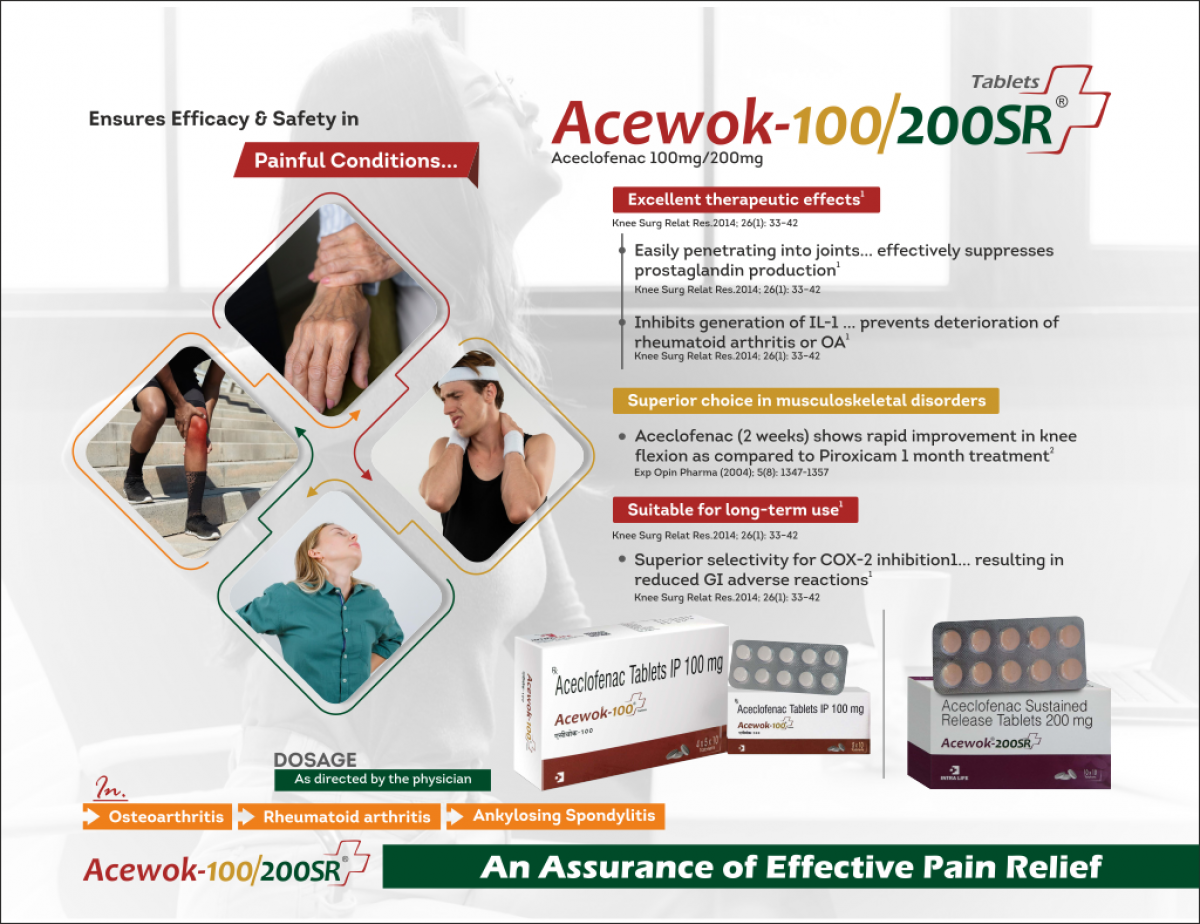 ACEWOK-200SR - Aceclofenac 200*mg (SR) | Intralife Pharmaceuticals - thumbnail 2