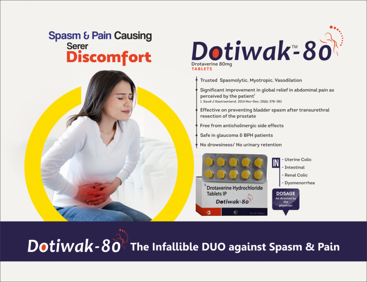 DOTIWAK-80 - Drotaverine 80mg | Intralife Pharmaceuticals - thumbnail 2