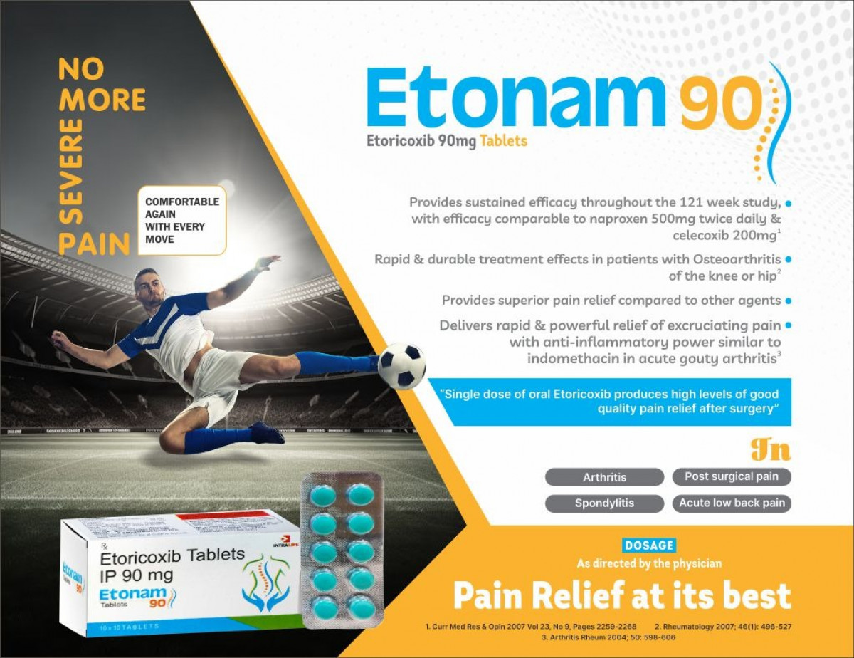 ETONAM-90 - Etoricoxib 90mg | Intralife Pharmaceuticals - thumbnail 2