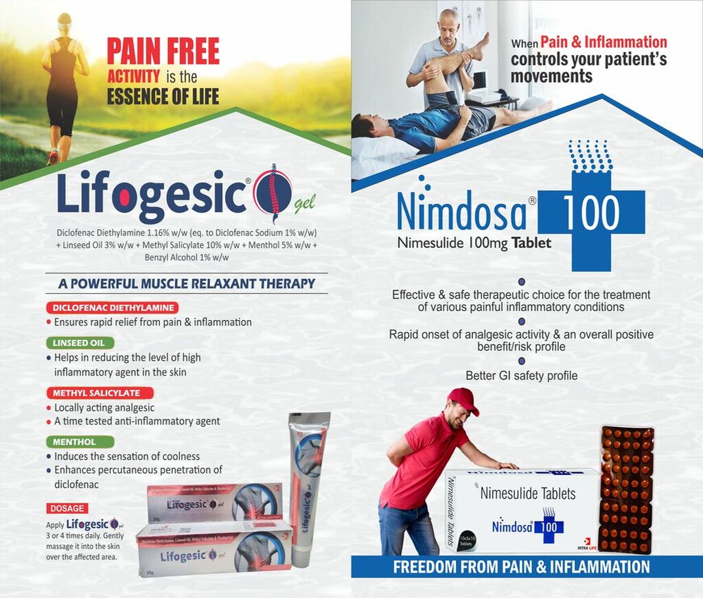 NIMDOSA-100 - Nimesulide 100mg | Intralife Pharmaceuticals - thumbnail 2