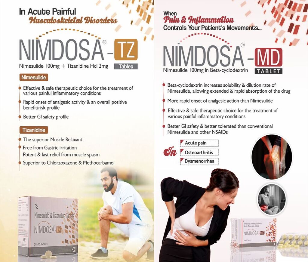 NIMDOSA-MD - Nimesulide B.P. 100mg in B-cyclodextrin | Intralife Pharmaceuticals - thumbnail 2