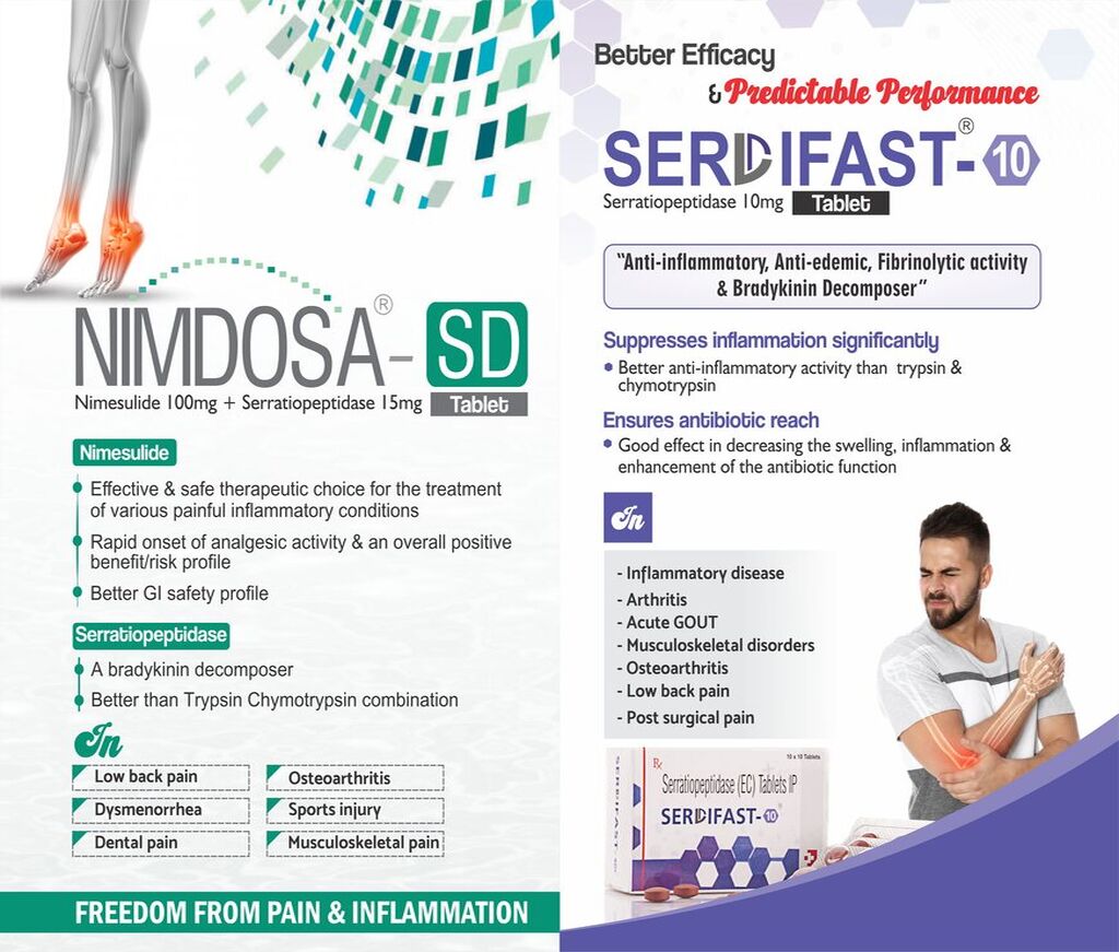 SERDIFAST-10 - Serratiopeptidase 10mg | Intralife Pharmaceuticals - thumbnail 2