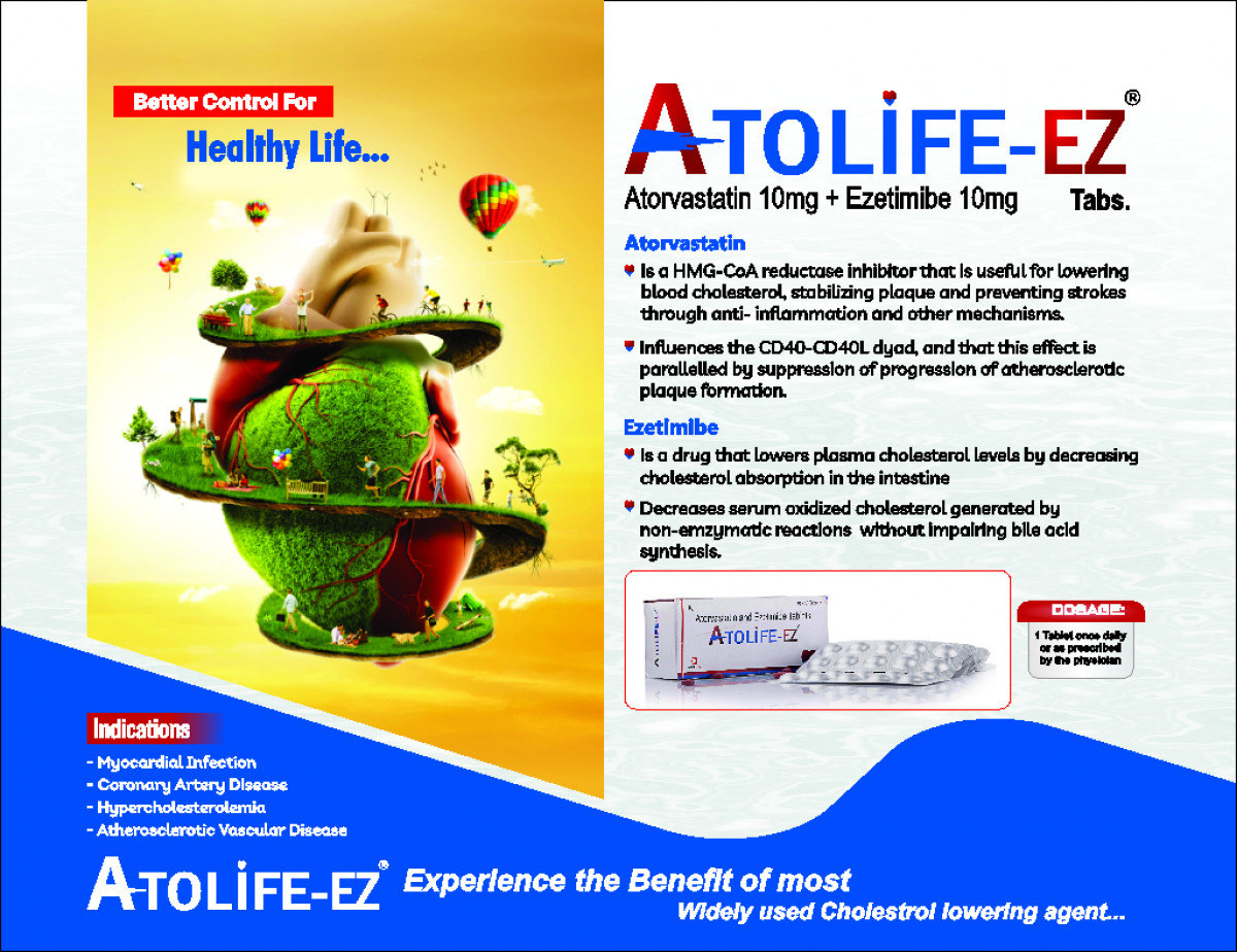 ATOLIFE-EZ - Atorvastatin 10mg + Ezetimibe 10mg | Intralife Pharmaceuticals - thumbnail 2