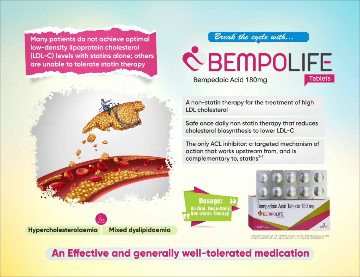 BEMPOLIFE - Bempedoic Acid 180mg | Intralife Pharmaceuticals - thumbnail 2