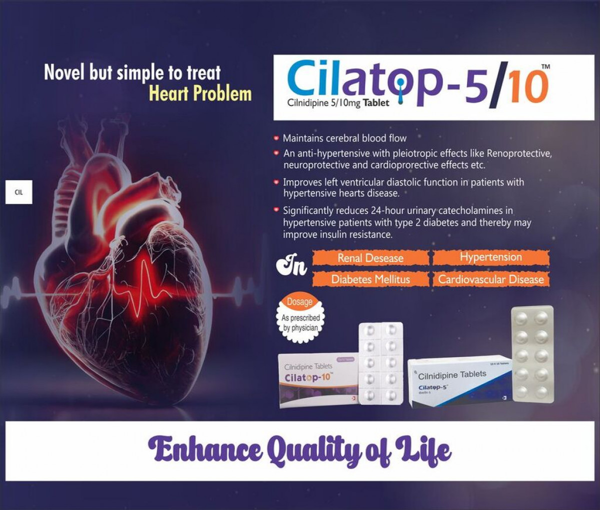 CILATOP-5 - Cilnidipine 5mg | Intralife Pharmaceuticals - thumbnail 2