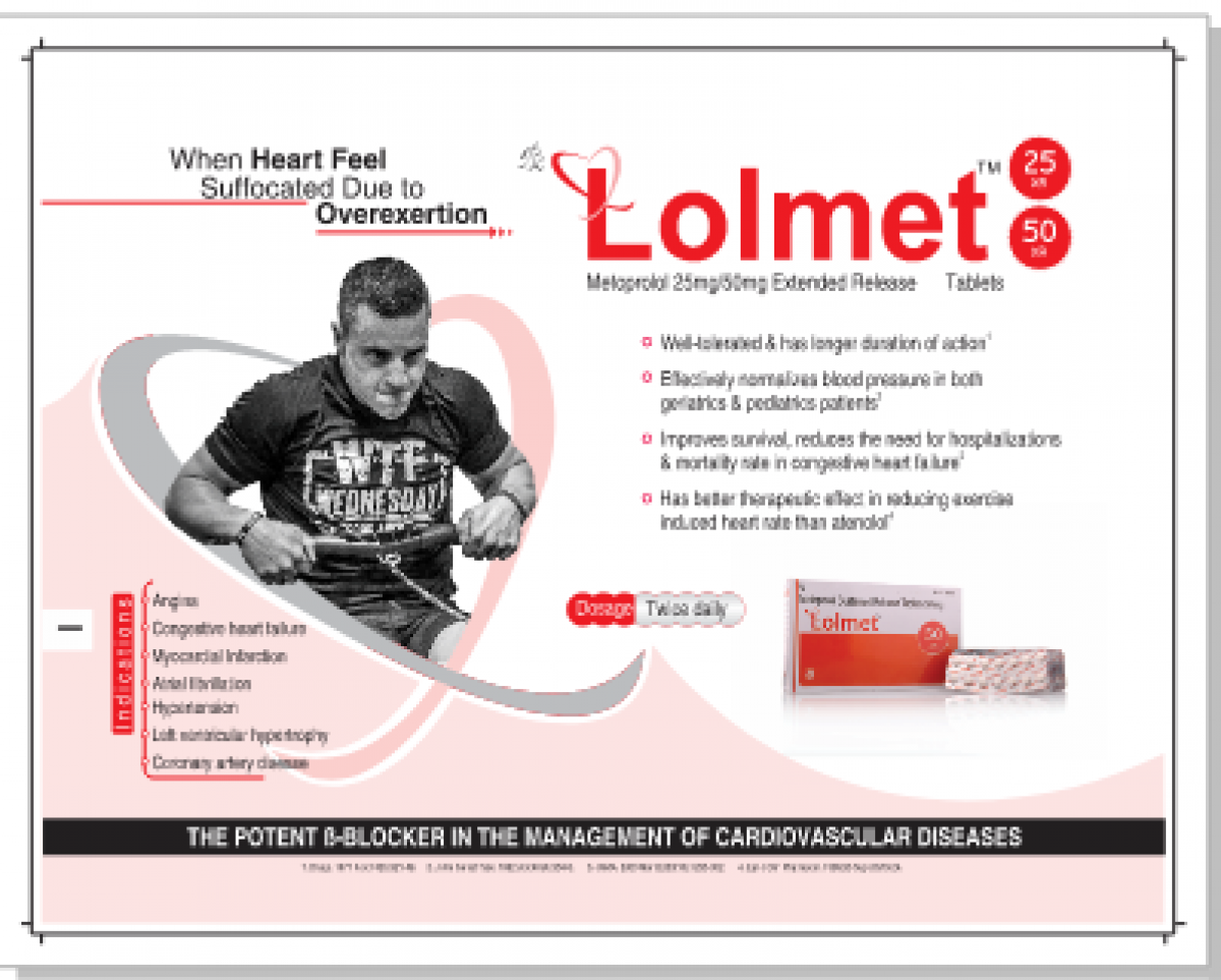 LOLMET-50 XR - Metoprolol 50mg Extended Release | Intralife Pharmaceuticals - thumbnail 2