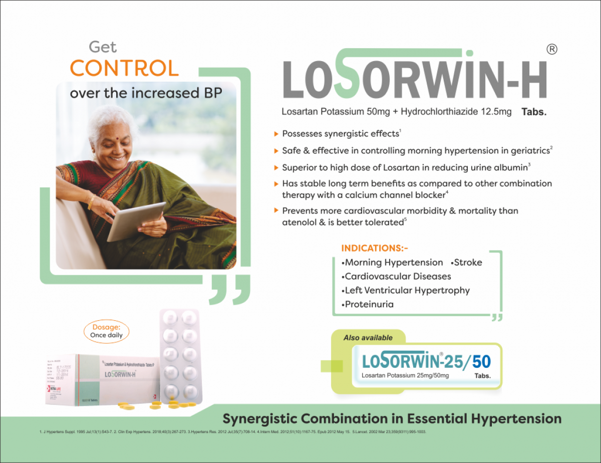 LOSORWIN-H - Losartan 50mg + Hydrochlorthiazide 12.5mg | Intralife Pharmaceuticals - thumbnail 2