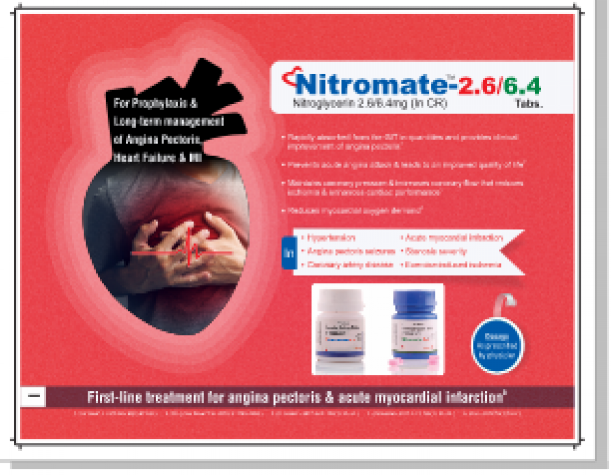 NITROMATE-2.6 - Nitroglycerin 2.6mg (In CR) | Intralife Pharmaceuticals - thumbnail 2
