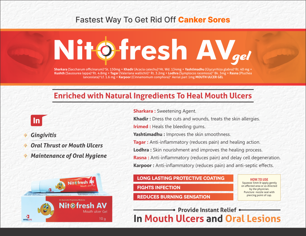 NITOFRESH-AV Mouth Ulcer Gel - thumbnail 2