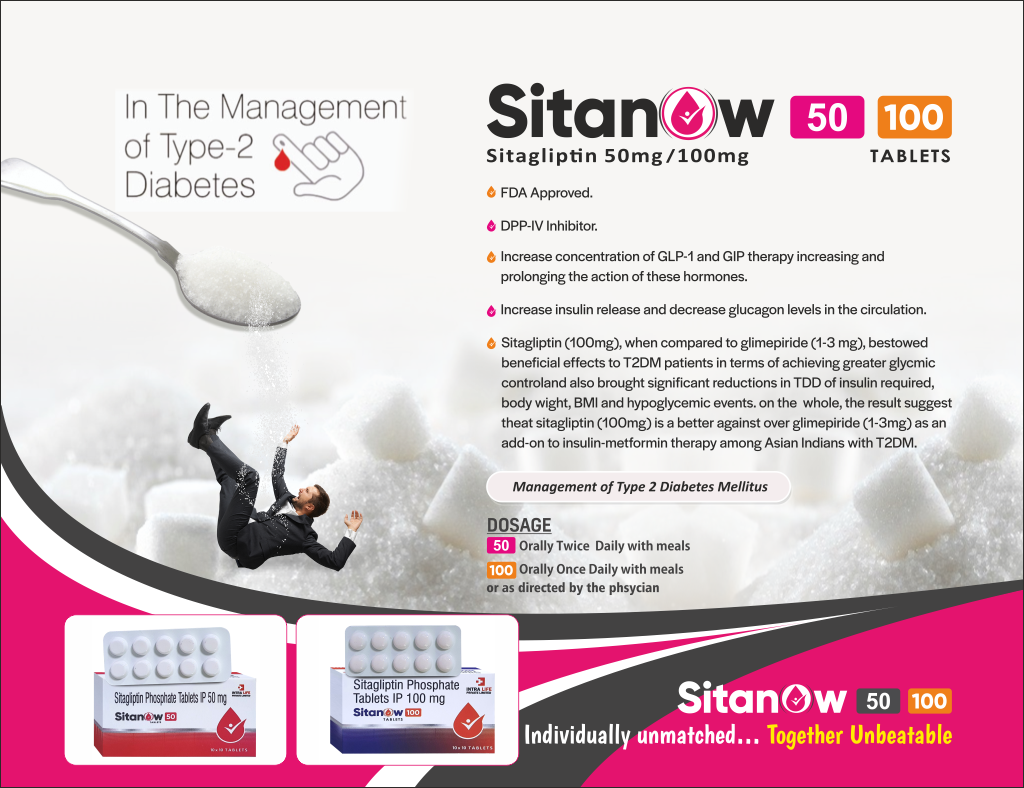SITANOW-100 - Sitagliptin 100mg | Intralife Pharmaceuticals - thumbnail 2