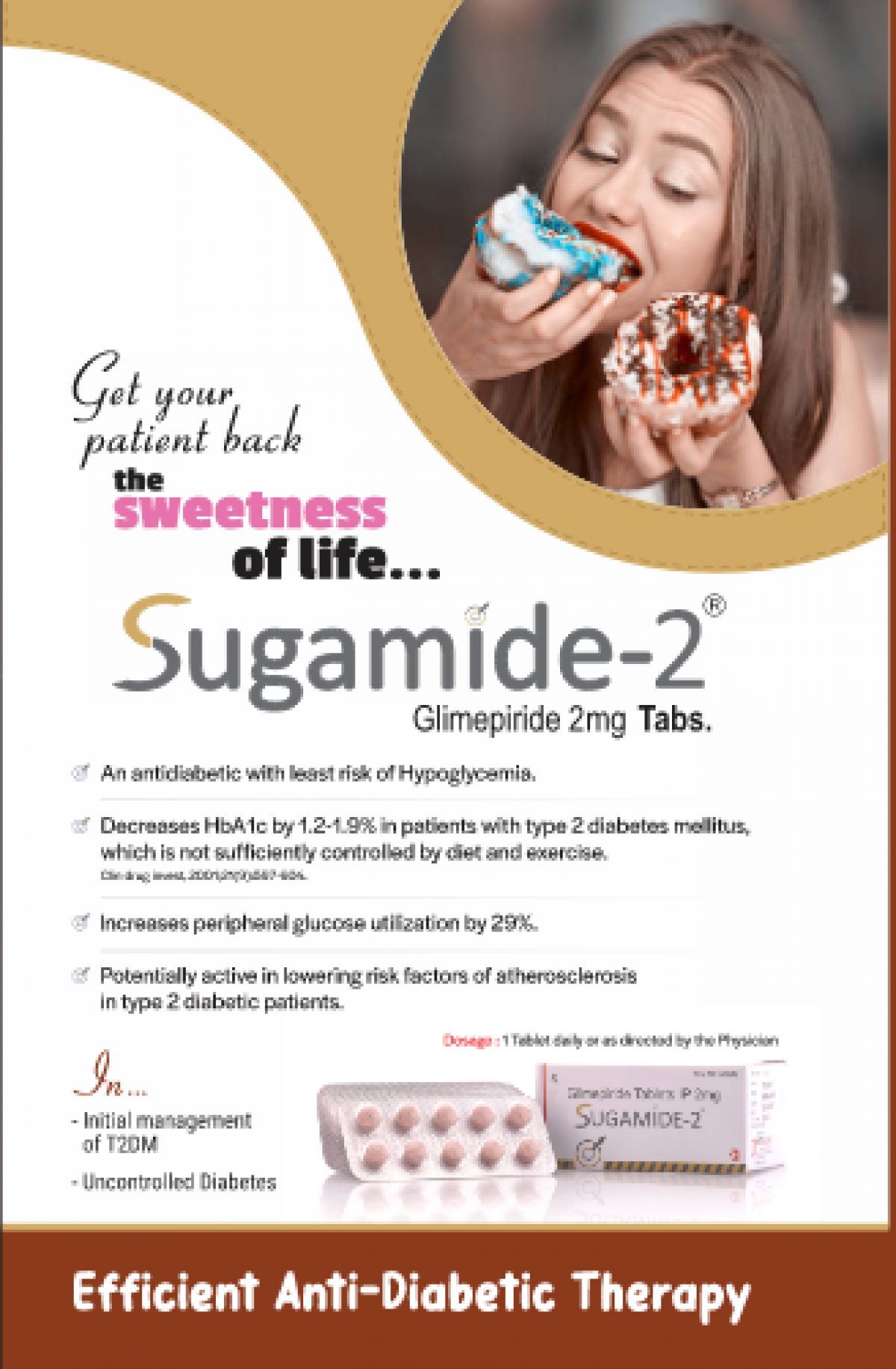 SUGAMIDE-2 - Glimepiride 2mg | Intralife Pharmaceuticals - thumbnail 2