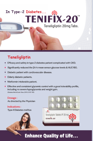 TENIFIX-20 - Teneligliptin 20mg | Intralife Pharmaceuticals - thumbnail 2