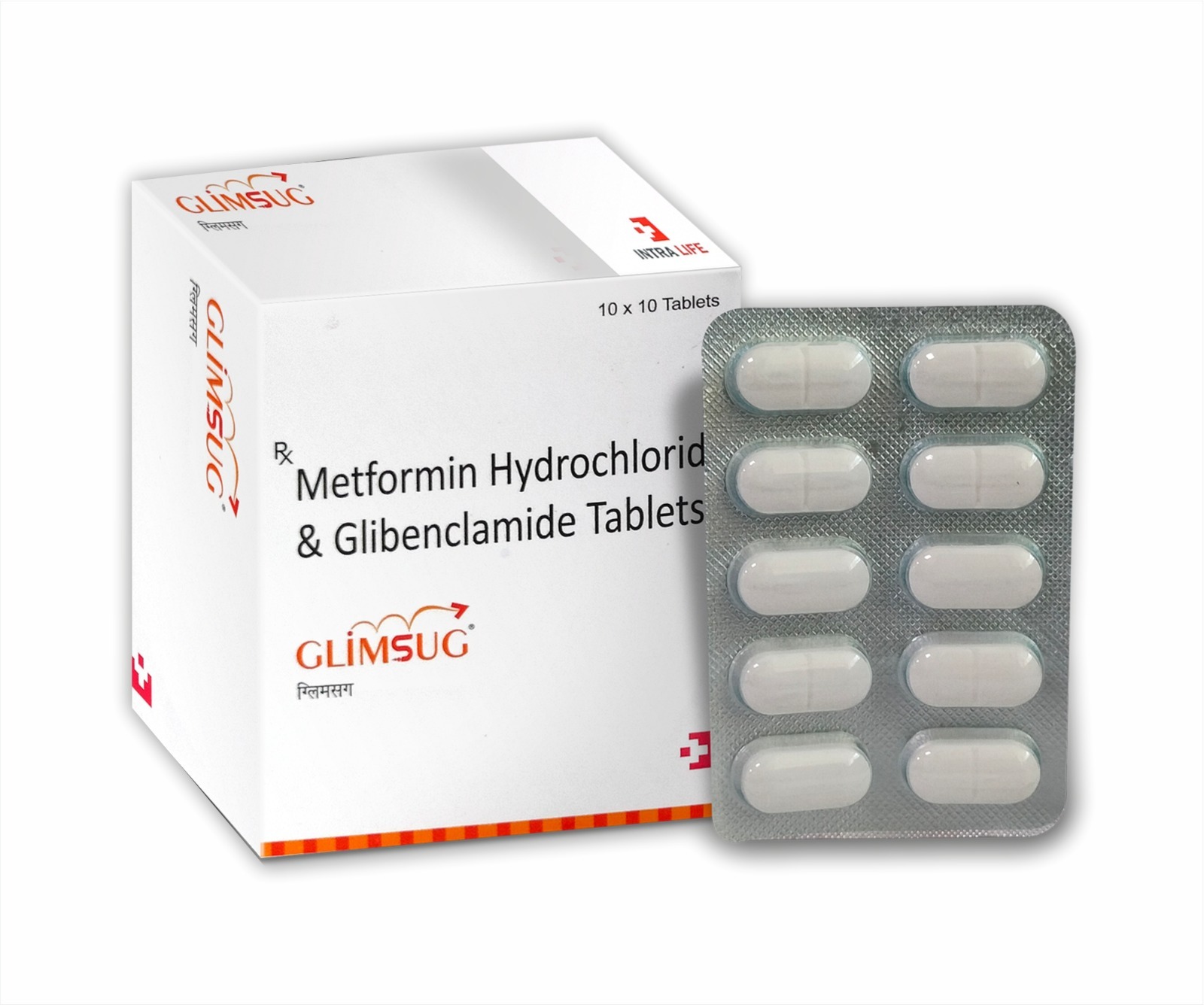 GLIMSUG - Glibenclamide 5mg + Metformin HCI 500mg | Intralife Pharmaceuticals