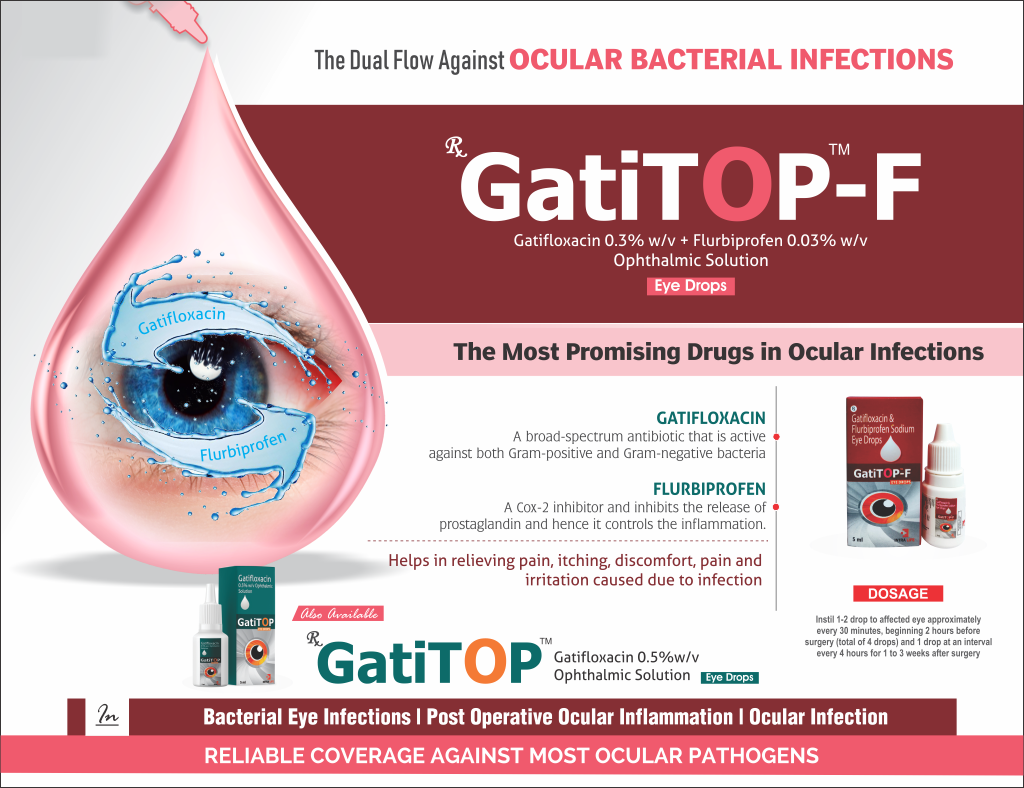 GATITOP-F - Gatifloxacin 0.3% w/v + Flubiprofen 0.03% w/v | Intralife Pharmaceuticals - thumbnail 2
