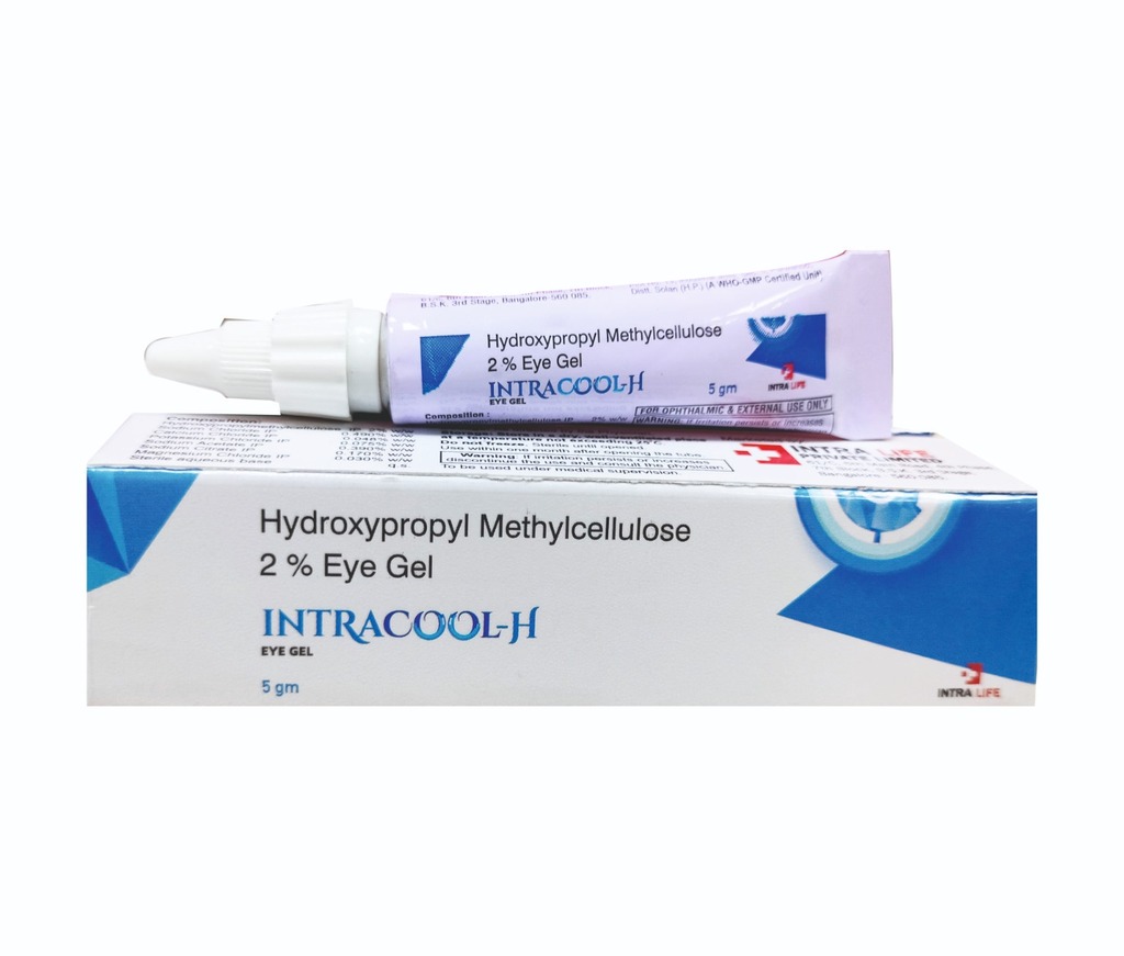 INTRACOOL-H EYE GEL - Hydroxypropylmethylcellulose IP 2% w/w + Sodium Chloride IP 0.490% w/w + Calcium Chloride IP 0.048% w/w + Potassium Chloride IP 0.075% w/w + Sodium Acetate IP 0.390% w/w +Sodium Citrate IP 0.170% w/w + Magnesium Chloride IP 0.030% w/w | Intralife Pharmaceuticals