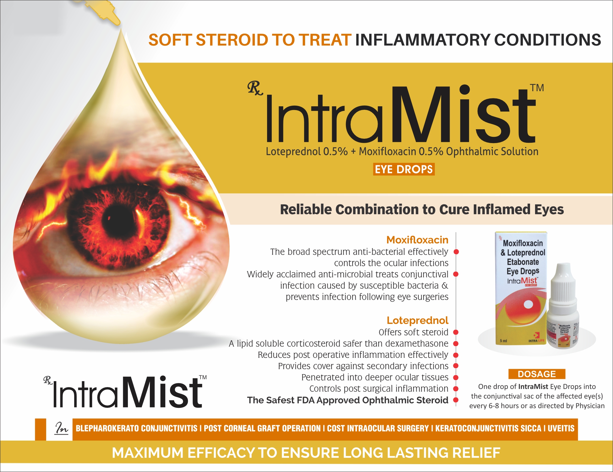 INTRAMIST - Loteprednol 0.5% + Moxifloxacin 0.5% Ophthalmic Solution | Intralife Pharmaceuticals - thumbnail 2