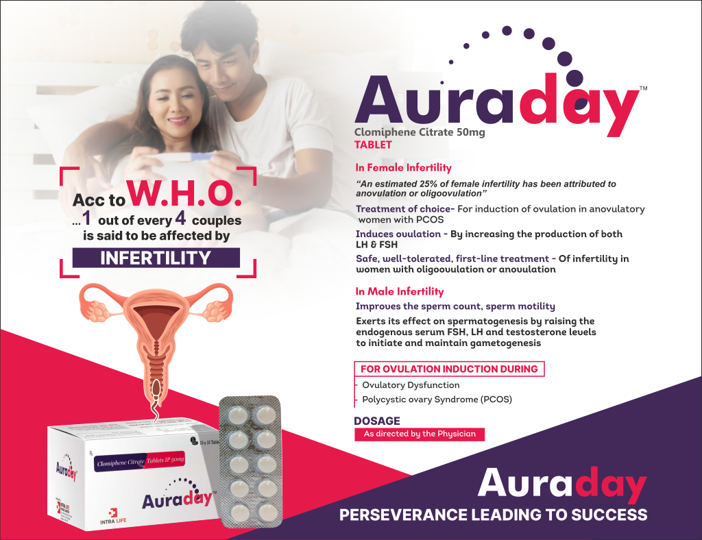AURADAY - Clomiphene Citrate 50mg | Intralife Pharmaceuticals - thumbnail 2