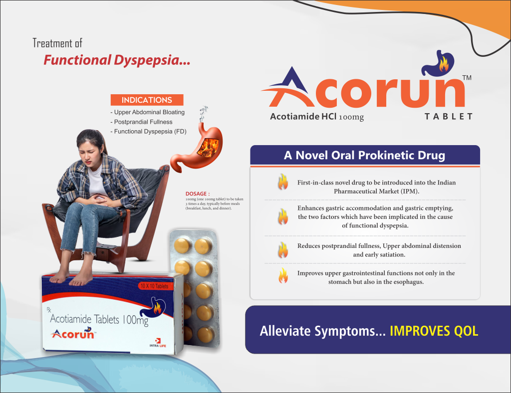 ACORUN - Acotiamide 100mg | Intralife Pharmaceuticals - thumbnail 2
