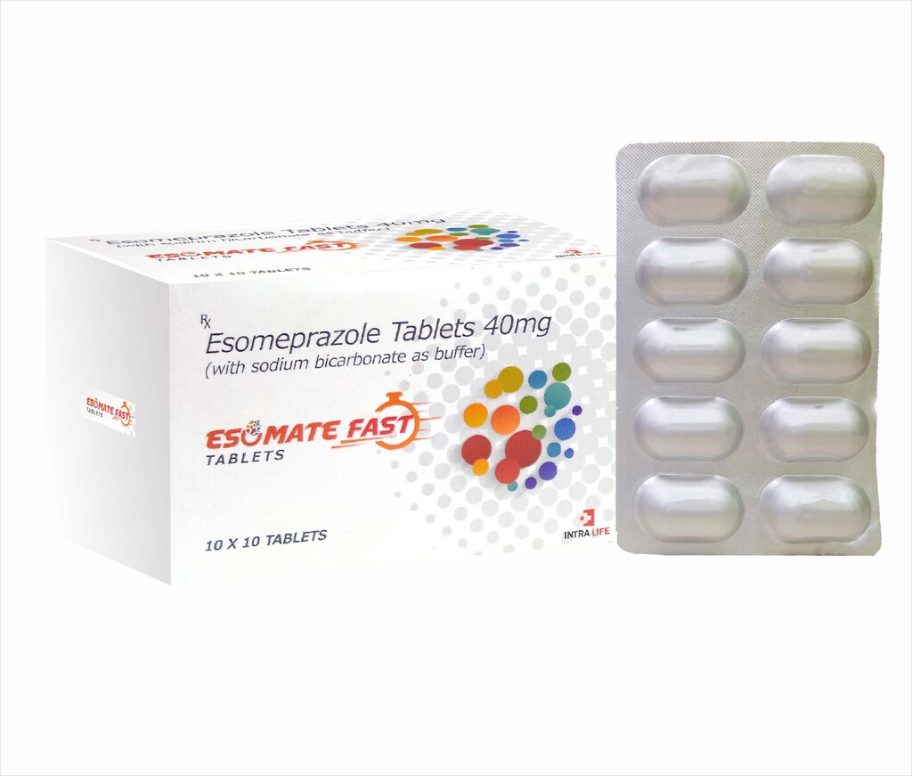 ESOMATE FAST TABLETS - Esomeprazole 40 mg (with sodium bicarbonate as buffer) | Intralife Pharmaceuticals