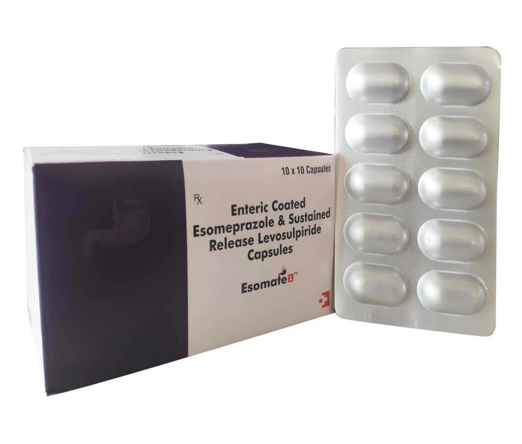ESOMATE-L - Esomeprazole 40mg + Levosulpiride 75mg | Intralife Pharmaceuticals