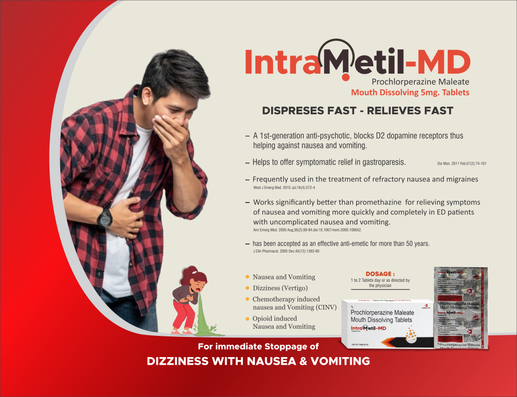INTRAMETIL-MD - Prochlorperazine Maleate Mouth Dissolving 5mg. | Intralife Pharmaceuticals - thumbnail 2