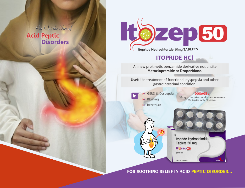 ITOZEP-50 - Itopride 50mg | Intralife Pharmaceuticals - thumbnail 2