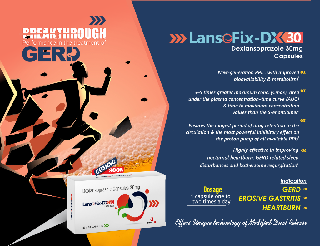 LANSOFIX DX-30 - Dexlansoprazole MR 30 mg (as modified release pellets) | Intralife Pharmaceuticals - thumbnail 2