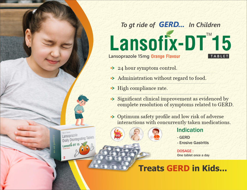 LANSOFIX-DT-15 - Lansoprazole 15mg Orally Disintegrating | Intralife Pharmaceuticals - thumbnail 2