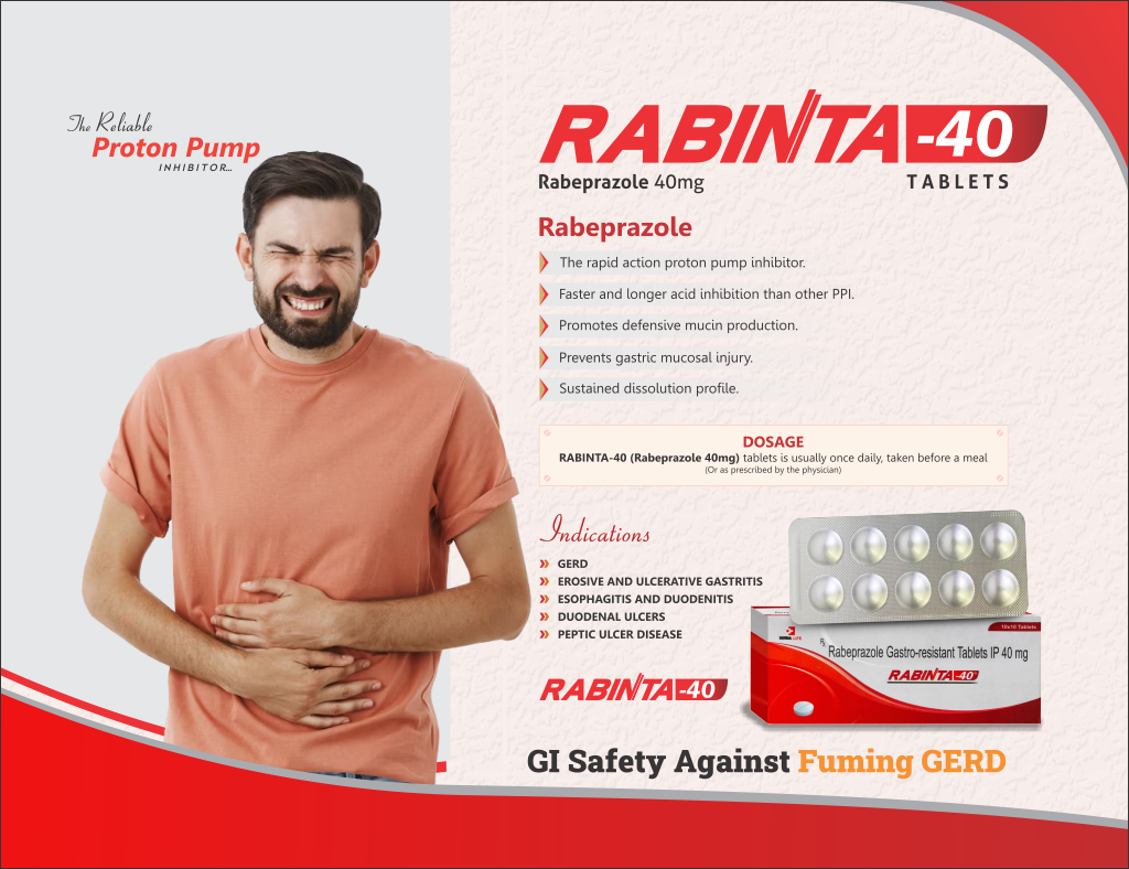 RABINTA-40 - Rabeprazole 40mg | Intralife Pharmaceuticals - thumbnail 2