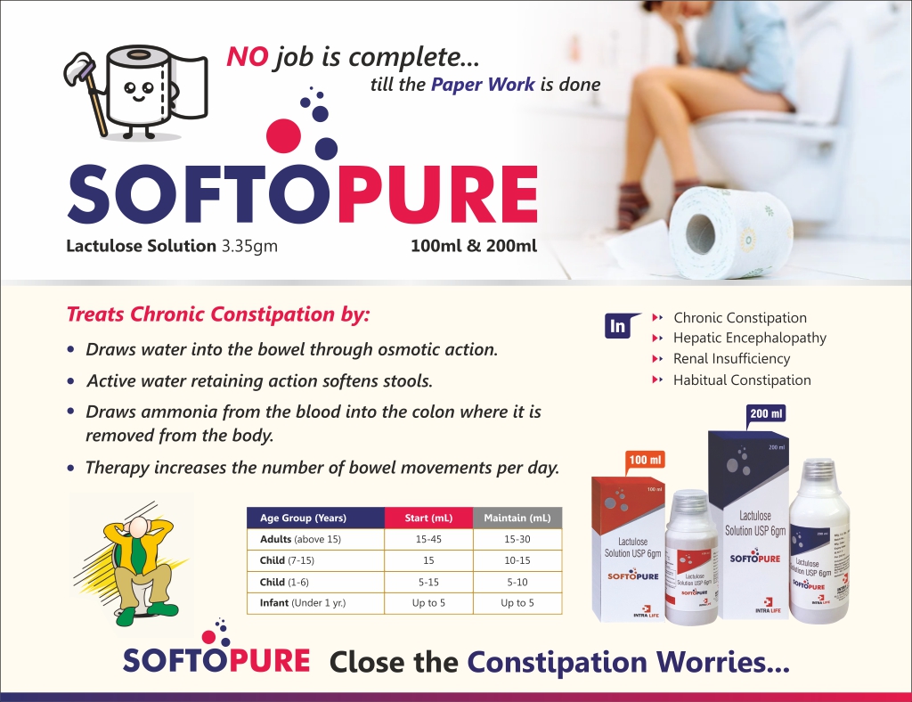 SOFTOPURE Suspension - Lactulose Solution 6gm | Intralife Pharmaceuticals - thumbnail 2