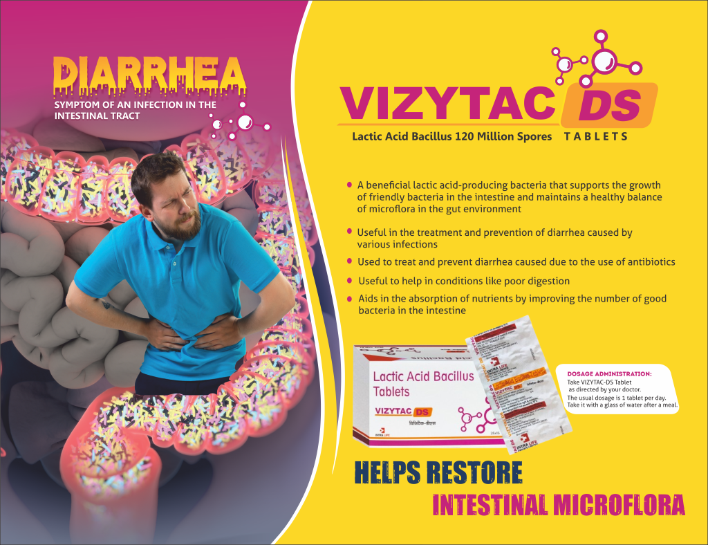 VIZYTAC DS - Lactic Acid Bacillus 120 Million Spores | Intralife Pharmaceuticals - thumbnail 2