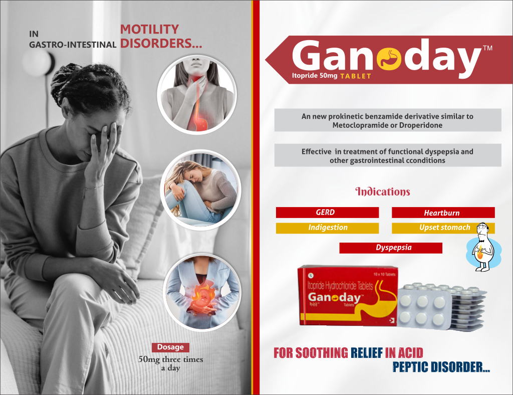 GANODAY - Itopride 50mg | Intralife Pharmaceuticals - thumbnail 2