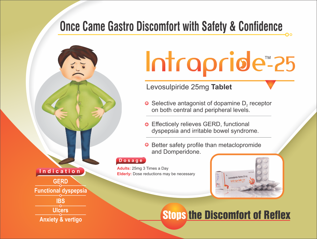 INTRAPRIDE-25 - Levosulpiride 25mg | Intralife Pharmaceuticals - thumbnail 2