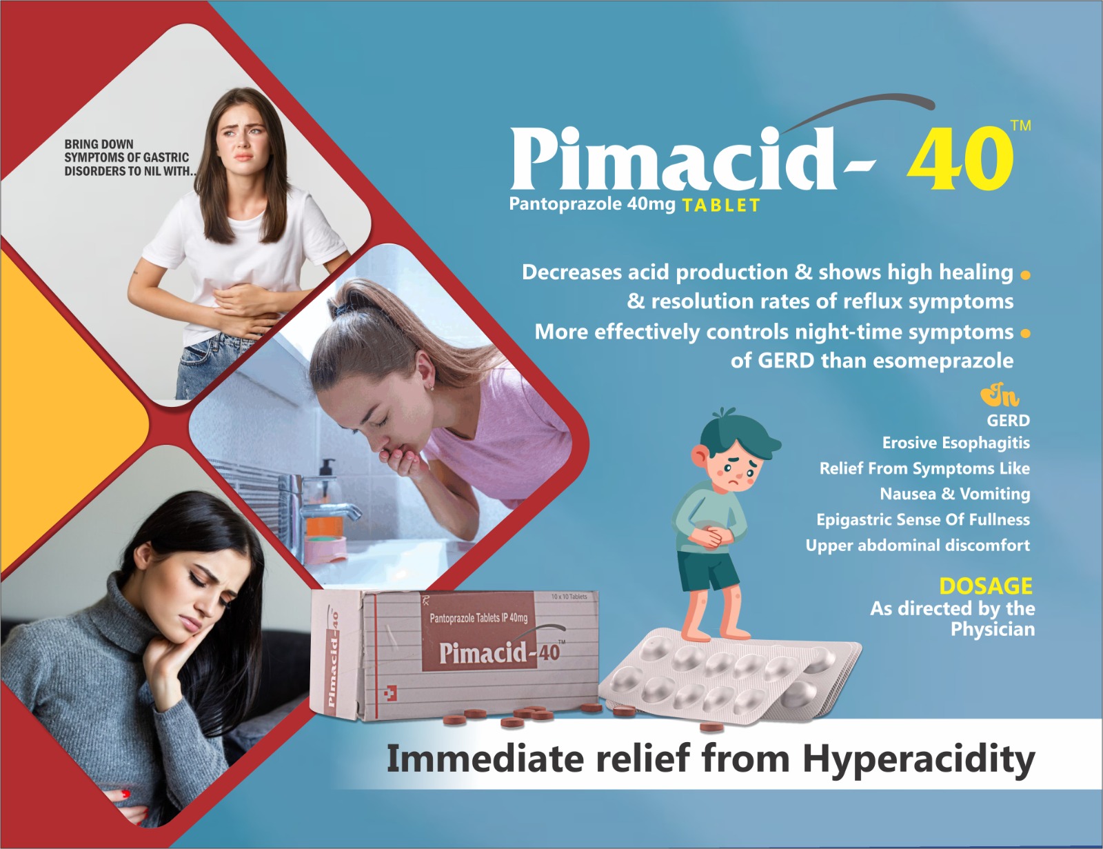 PIMACID-40 - Pantoprazole 40mg | Intralife Pharmaceuticals - thumbnail 2