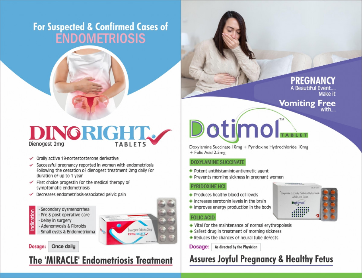 DOTIMOL - Doxylamine Succinate 10mg + Pyridoxine Hydrochloride 10mg + Folic Acid 2.5mg | Intralife Pharmaceuticals - thumbnail 2