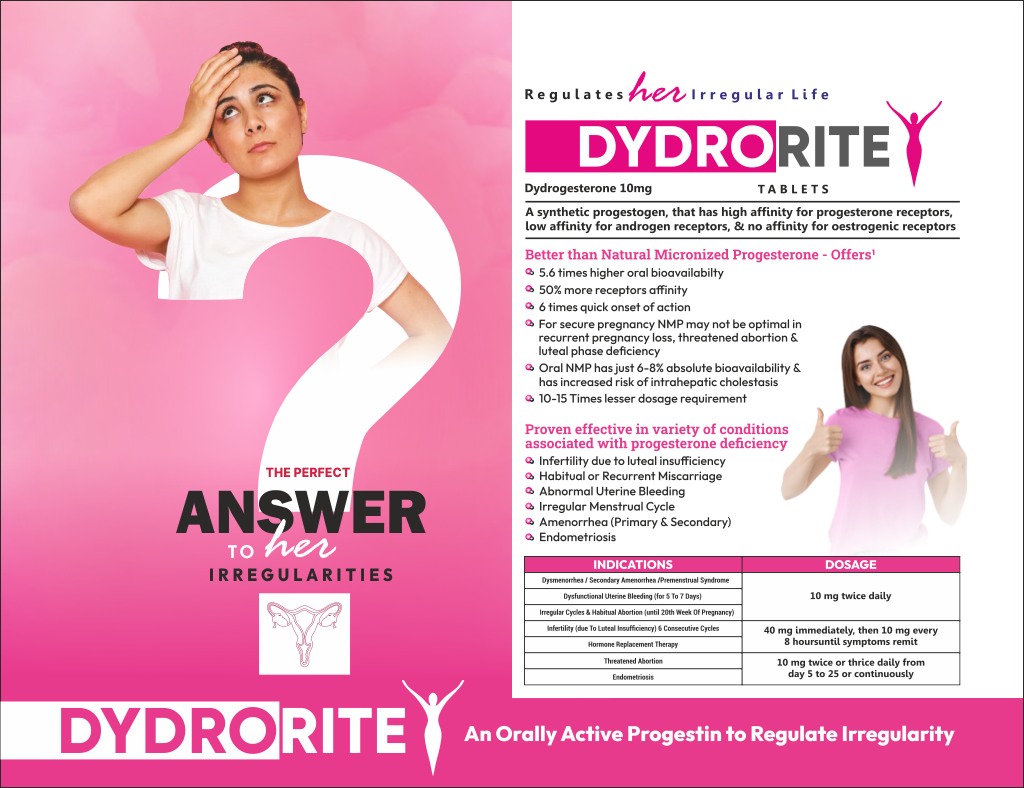 DYDRORITE - Dydrogesterone 10mg | Intralife Pharmaceuticals - thumbnail 2