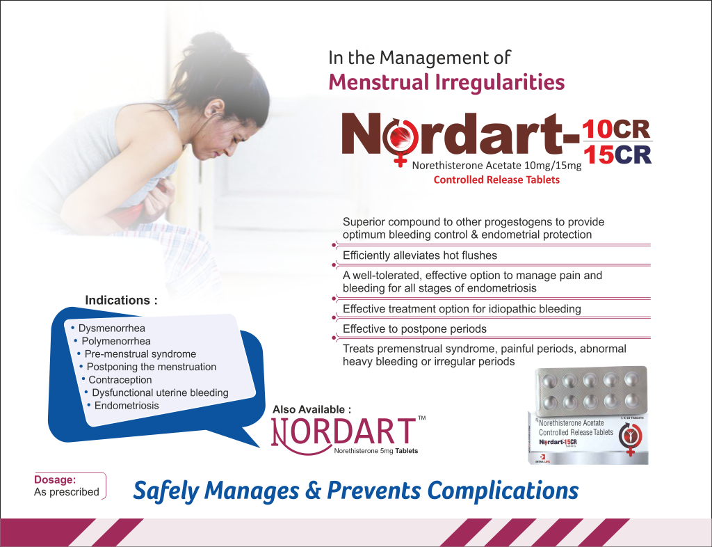 NORDART-15CR - Norethisterone 15mg | Intralife Pharmaceuticals - thumbnail 2