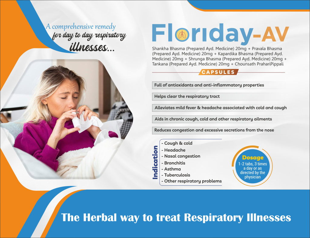 FLORIDAY-AV CAPSUL - Shankha Bhasma (Prepared Ayd. Medicine) 20mg + Pravala Bhasma (Prepared Ayd. Medicine) 20mg + Kapardika Bhasma (Prepared Ayd. Medicine) 20mg + Shrunga Bhasma (Prepared Ayd. Medicine) 20mg + Tankana (Prepared Ayd. Medicine) 20mg + Chounsath PrahariPippali | Intralife Pharmaceuticals - thumbnail 2