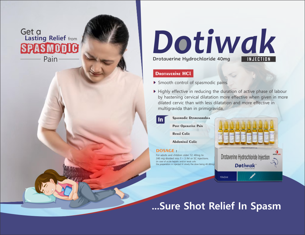 DOTIWAK - Dotaverine Hydrochloride 40mg | Intralife Pharmaceuticals - thumbnail 2