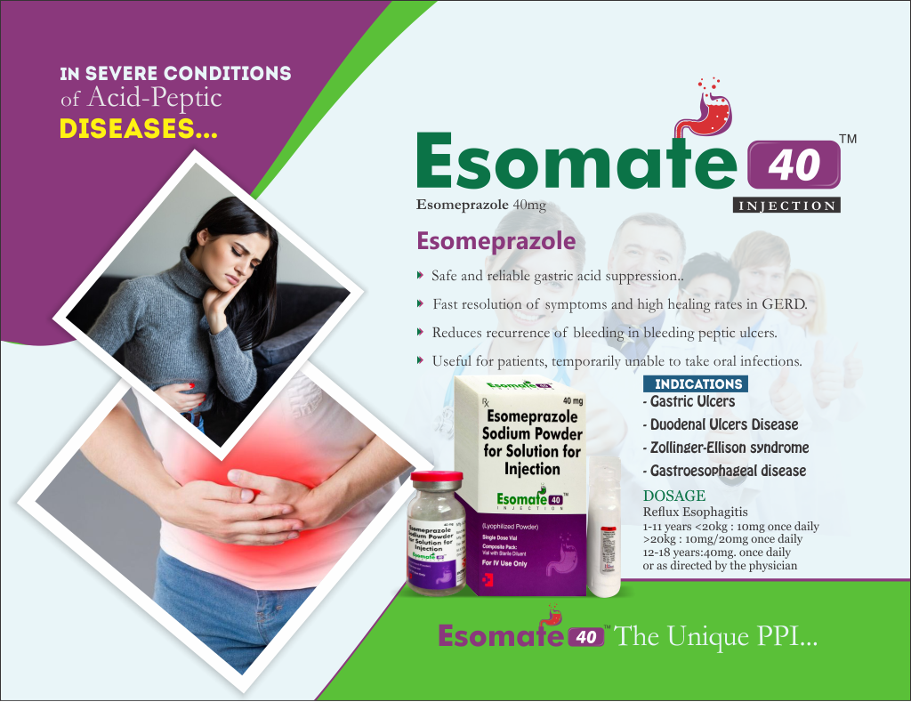 ESOMATE-40 - Esomeprazole 40mg | Intralife Pharmaceuticals - thumbnail 2