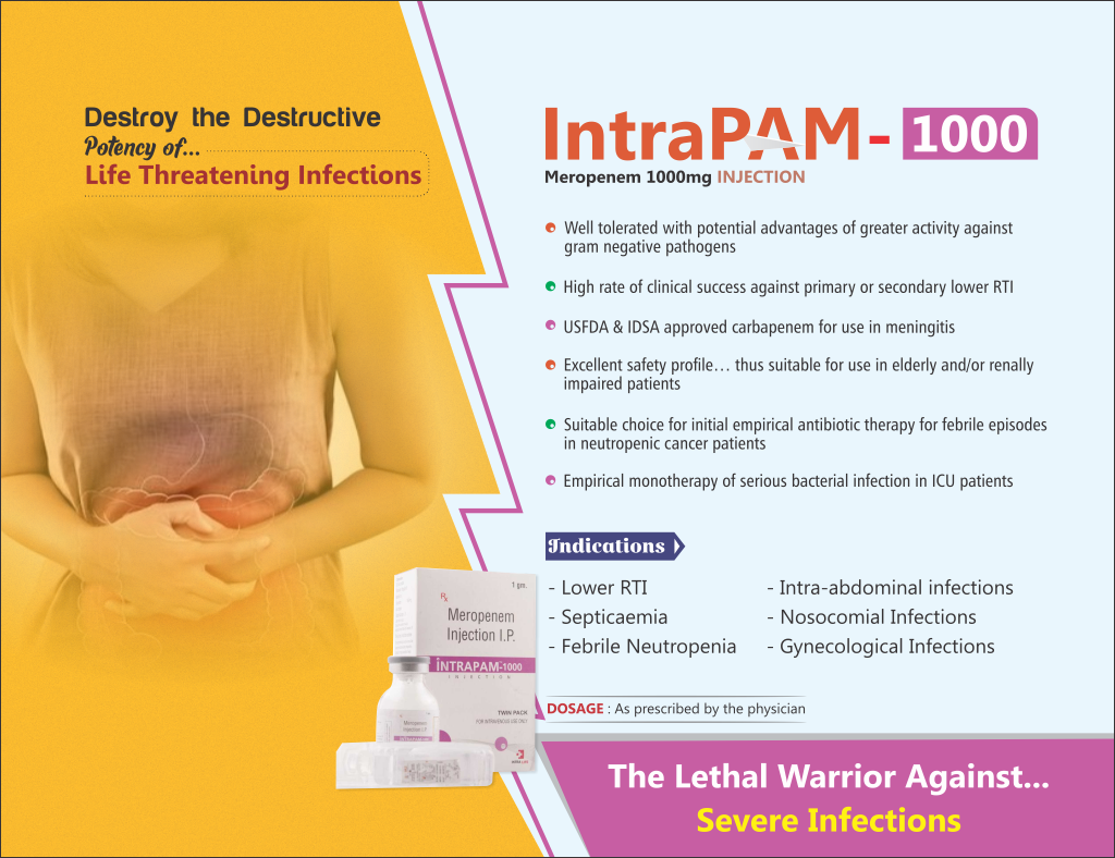 INTRAPAM-1000 - Meropenem 1000mg | Intralife Pharmaceuticals - thumbnail 2