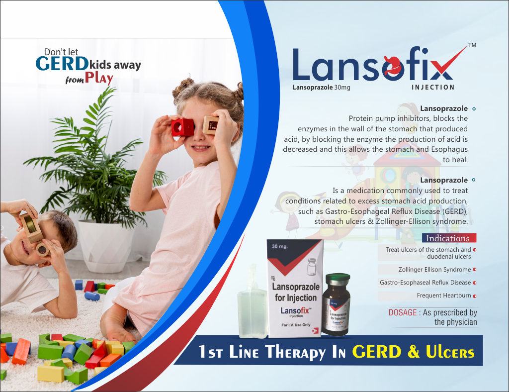 LANSOFIX - Lansoprazole 30mg Injection | Intralife Pharmaceuticals - thumbnail 2