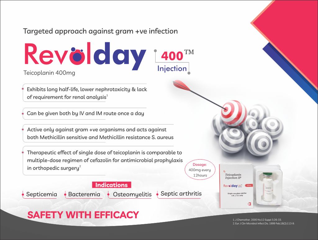 REVOLDAY-400 - Teicoplanin 400mg | Intralife Pharmaceuticals - thumbnail 2