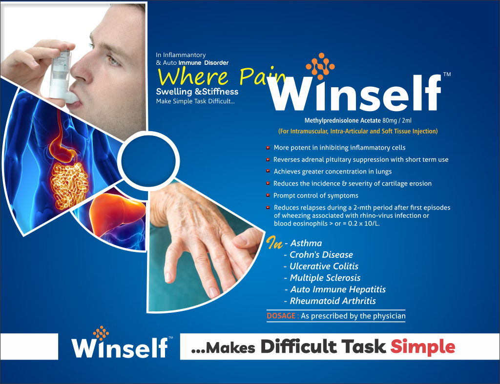 WINSELF - Methylprednisolone Acetate 80mg (For Intramuscular, Intra-Articular and Soft Tissue Injection) | Intralife Pharmaceuticals - thumbnail 2