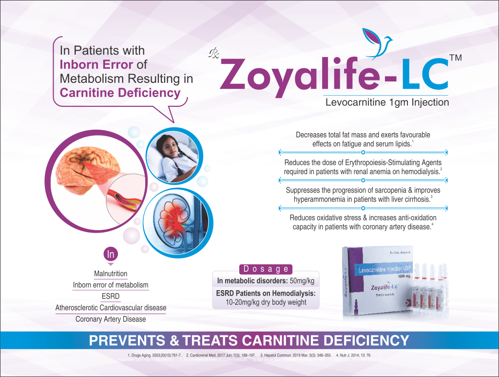 ZOYALIFE-LC - Levocarnitine 1gm | Intralife Pharmaceuticals - thumbnail 2