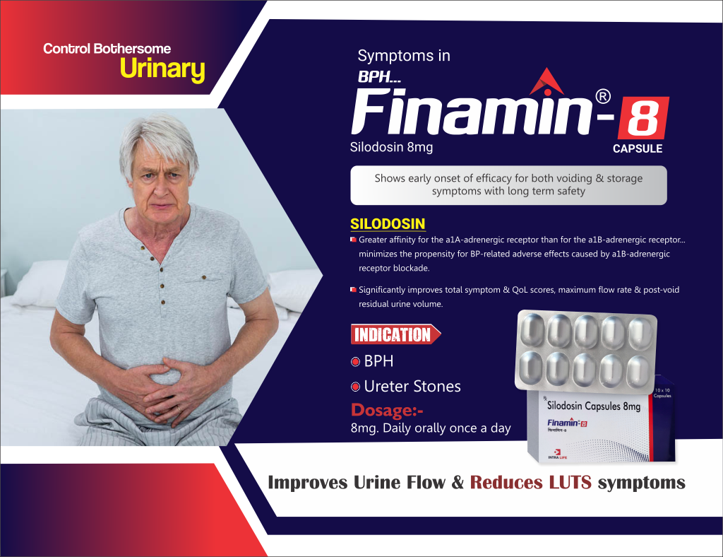 FINAMIN-8 - Silodosin 8mg | Intralife Pharmaceuticals - thumbnail 2